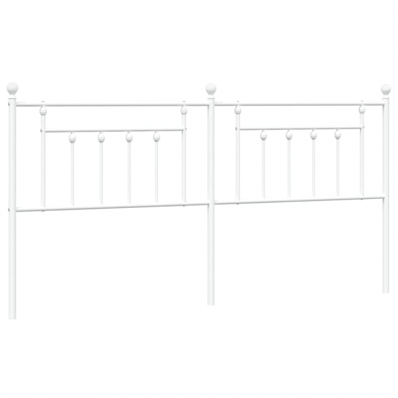 Kopfteil Metall Weiß 193 cm