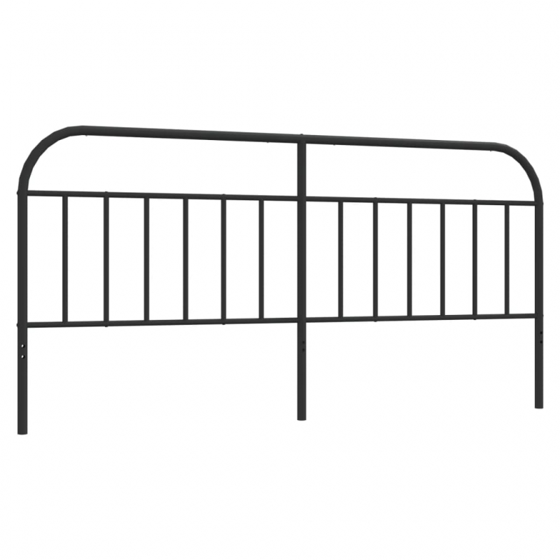 Kopfteil Metall Schwarz 200 cm