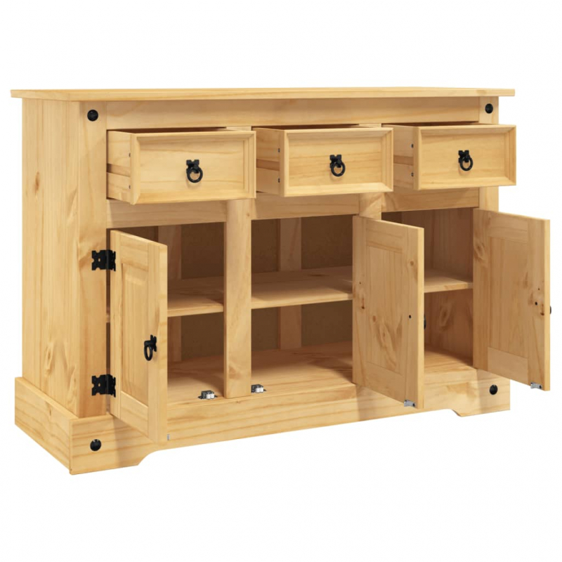 Sideboard Corona 112x44x78 cm Massivholz Mexikanische Kiefer