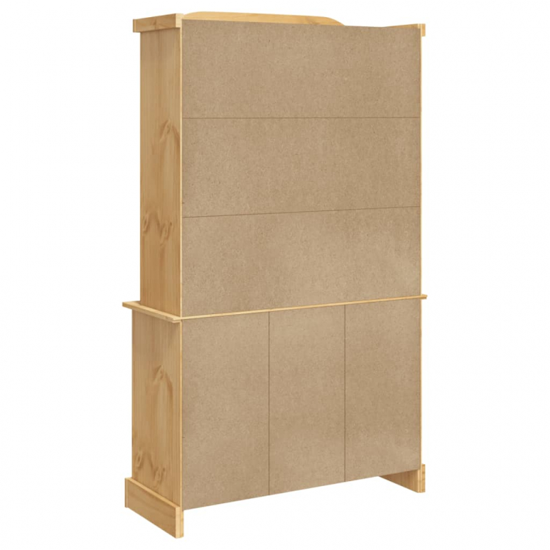 Highboard Corona 112x43x196 cm Massivholz Mexikanische Kiefer