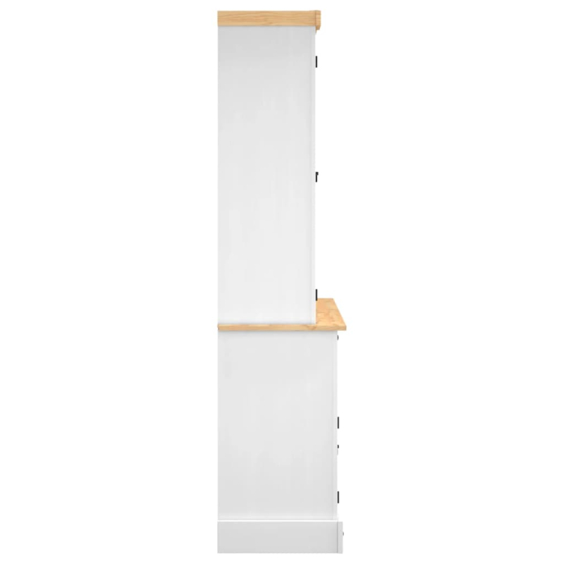 Highboard Corona 112x43x196 cm Massivholz Mexikanische Kiefer
