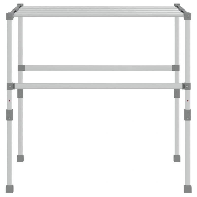Wäschetrockner 83x(50-55)x(40-85) cm Aluminium