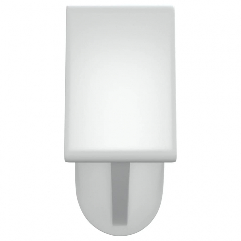 Gardinenstangen 2 Stk. Weiß und Silbern 40-60 cm Aluminium