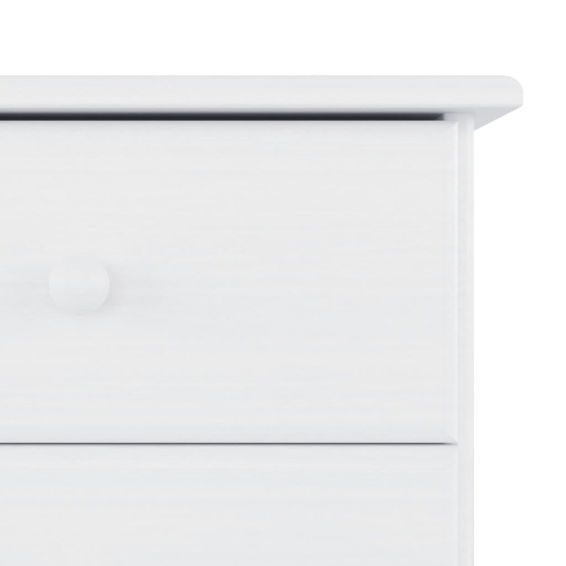 Sideboard ALTA Weiß 112x35x73 cm Massivholz Kiefer