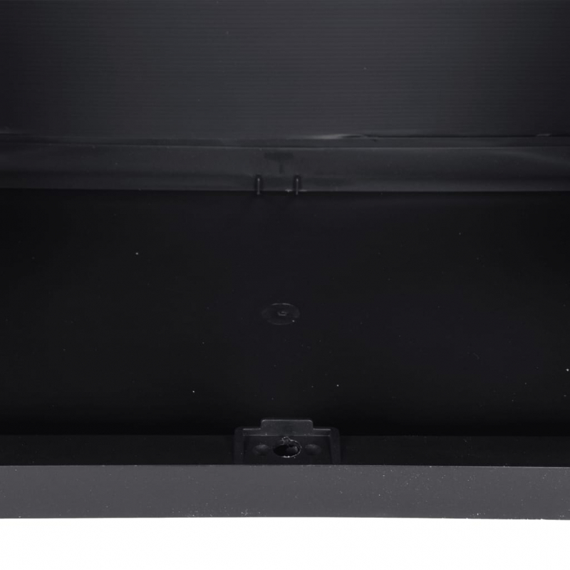 Gartenschrank Schwarz 65x37x165 cm PP