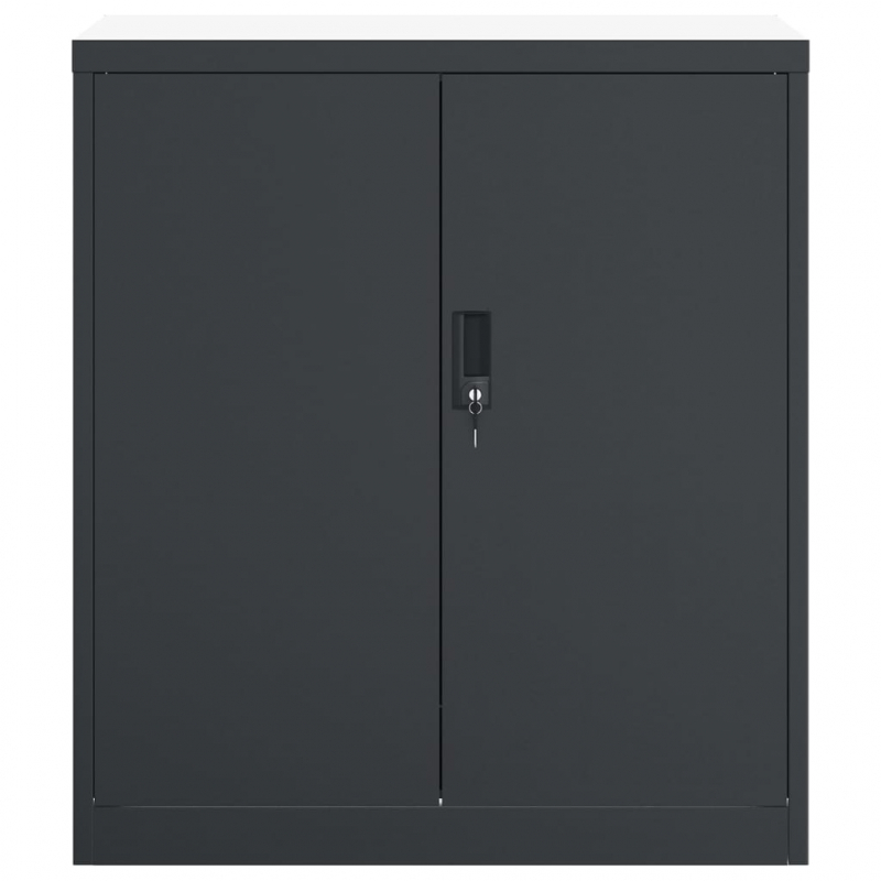 Aktenschrank Anthrazit 79x40x90 cm Stahl