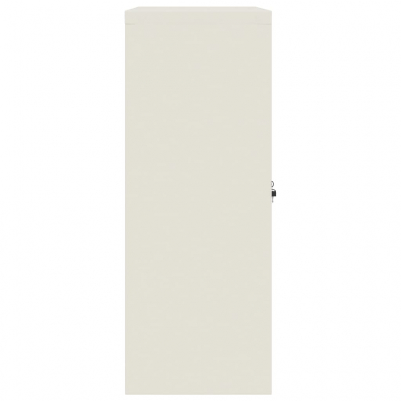 Aktenschrank Weiß 90x40x105 cm Stahl