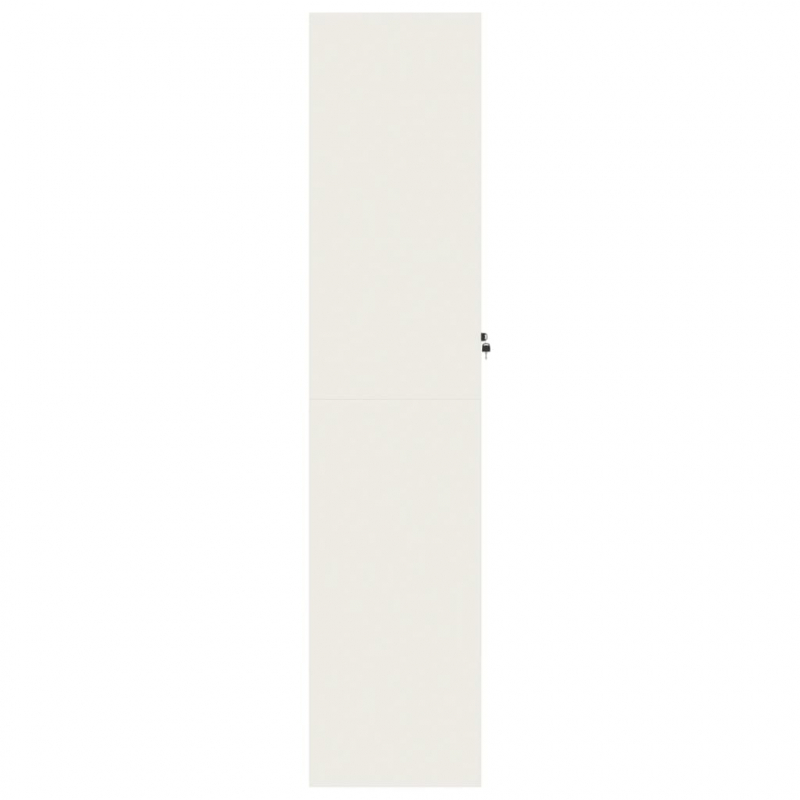 Aktenschrank Weiß 90x40x180 cm Stahl