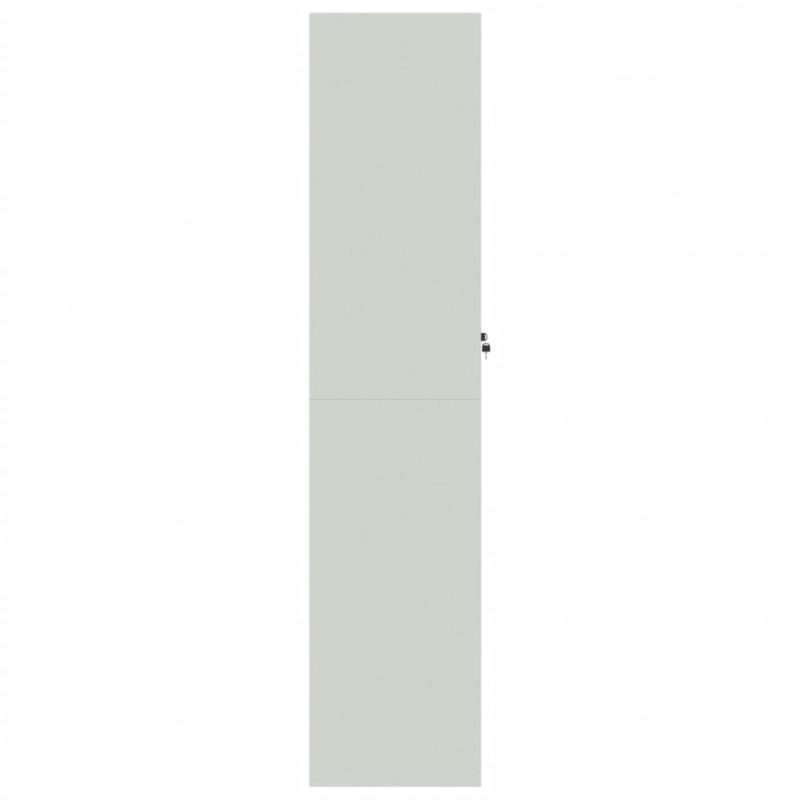 Aktenschrank Hellgrau 90x40x180 cm Stahl
