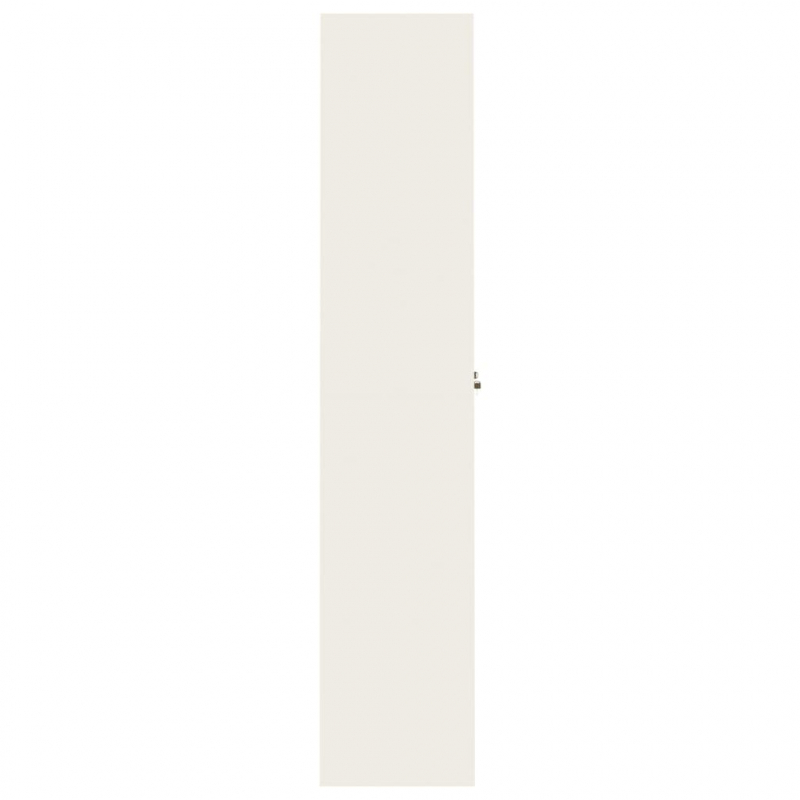 Aktenschrank Weiß 90x40x200 cm Stahl