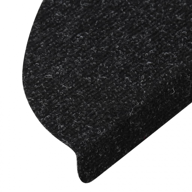 Stufenmatten Selbstklebend 10 Stk. Schwarz 56x17x3 cm