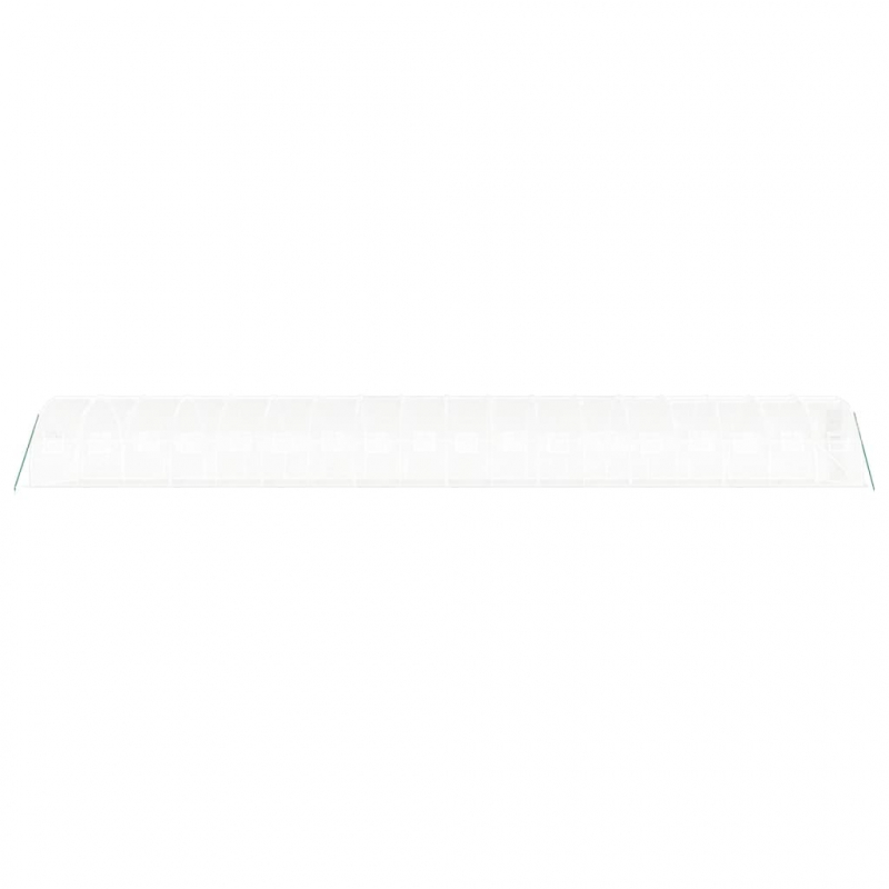 Gewächshaus mit Stahlrahmen Weiß 54 m² 18x3x2 m