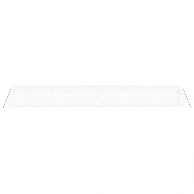 Gewächshaus mit Stahlrahmen Weiß 64 m² 16x4x2 m