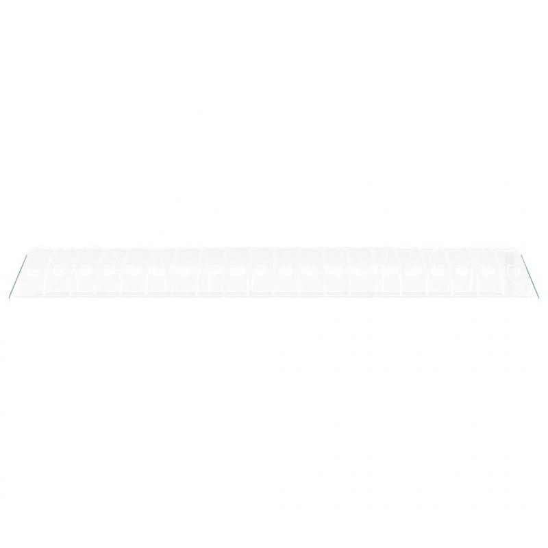 Gewächshaus mit Stahlrahmen Weiß 80 m² 20x4x2 m