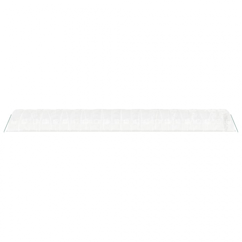 Gewächshaus mit Stahlrahmen Weiß 110 m² 22x5x2,3 m