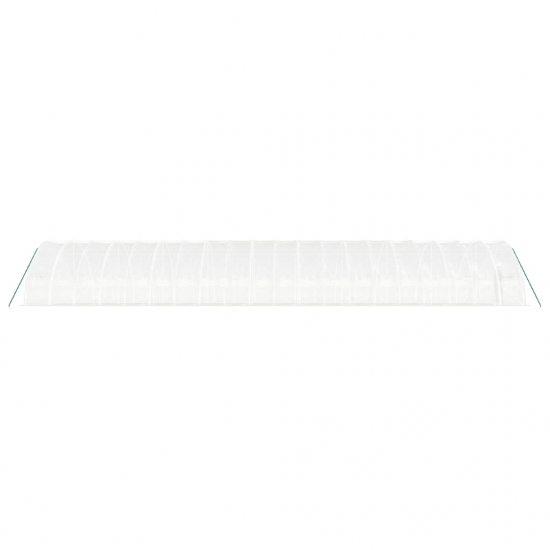 Gewächshaus mit Stahlrahmen Weiß 120 m² 20x6x2,85 m