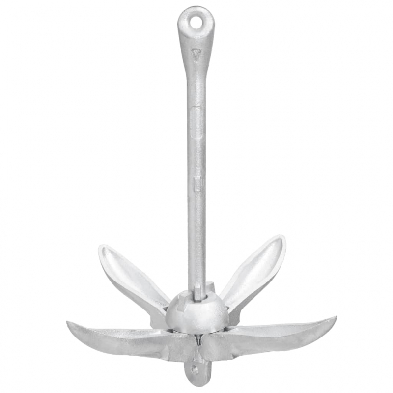 Klappanker Silber 4 kg feuerverzinktes Gusseisen