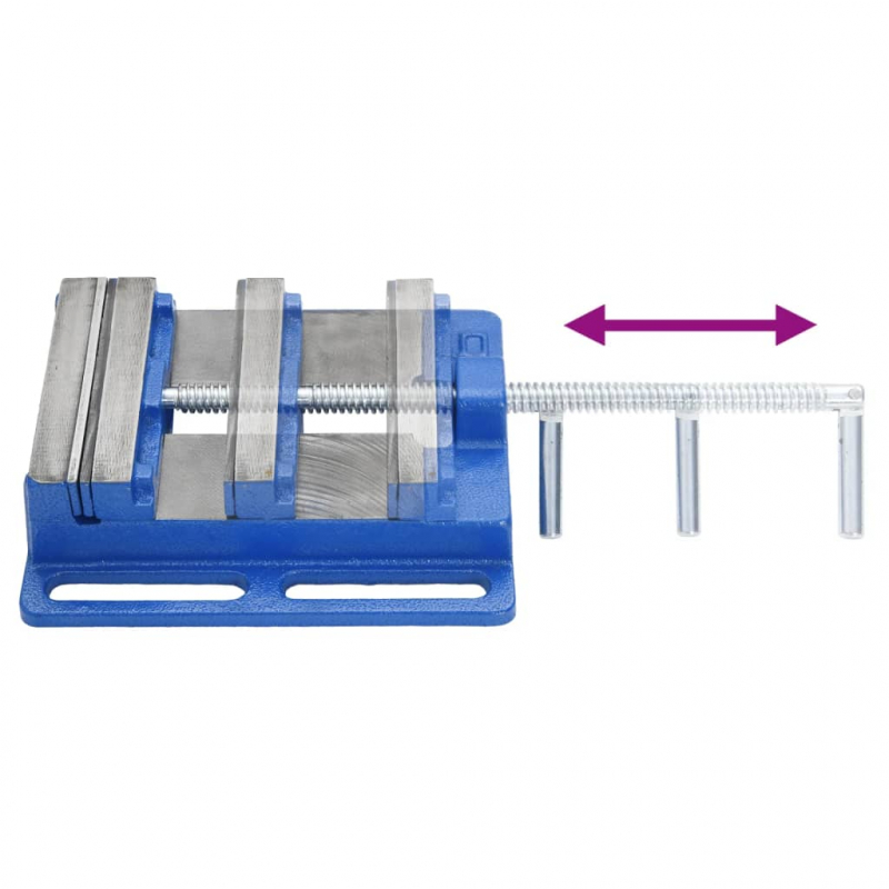 Maschinenschraubstock Blau 150 mm Gusseisen