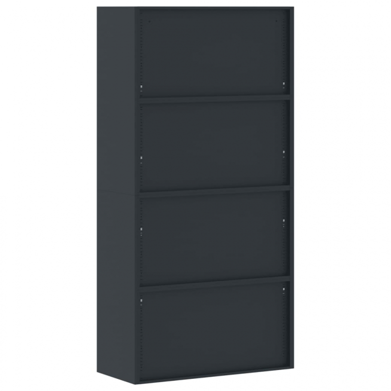 Aktenschrank Anthrazit 90x40x220 cm Stahl