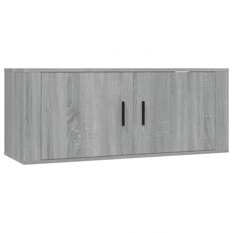 3-tlg. TV-Schrank-Set Grau Sonoma Holzwerkstoff