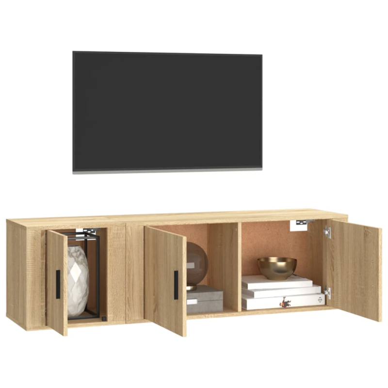 2-tlg. TV-Schrank-Set Sonoma-Eiche Holzwerkstoff