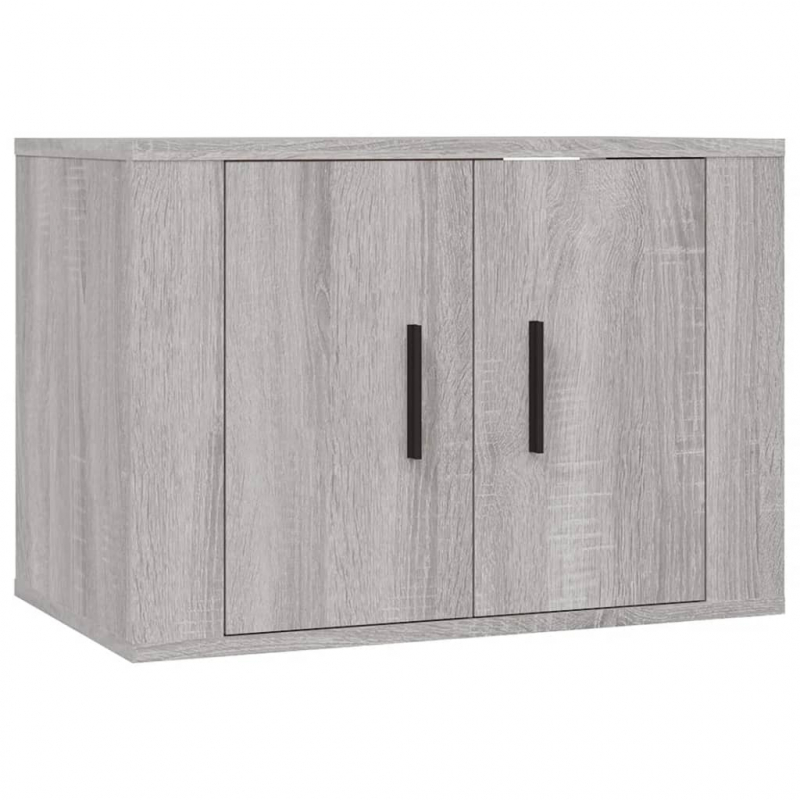 2-tlg. TV-Schrank-Set Grau Sonoma Holzwerkstoff