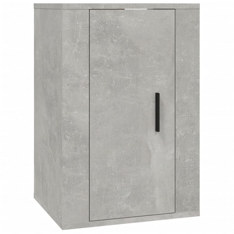 3-tlg. TV-Schrank-Set Betongrau Holzwerkstoff