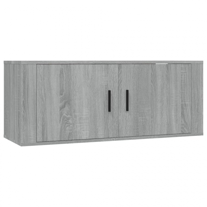 7-tlg. TV-Schrank-Set Grau Sonoma Holzwerkstoff