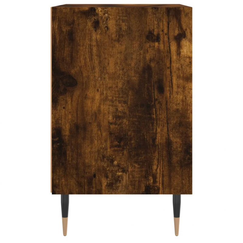 Nachttische 2 Stk. Räuchereiche 40x30x50 cm Holzwerkstoff