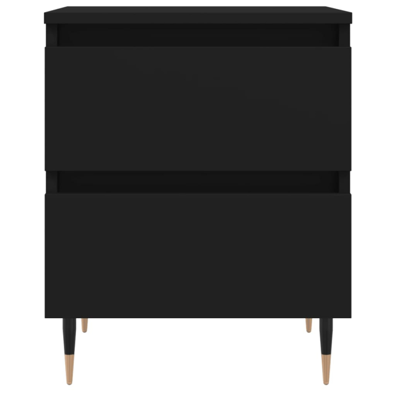 Nachttisch Schwarz 40x35x50 cm Holzwerkstoff