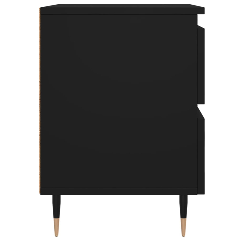 Nachttisch Schwarz 40x35x50 cm Holzwerkstoff