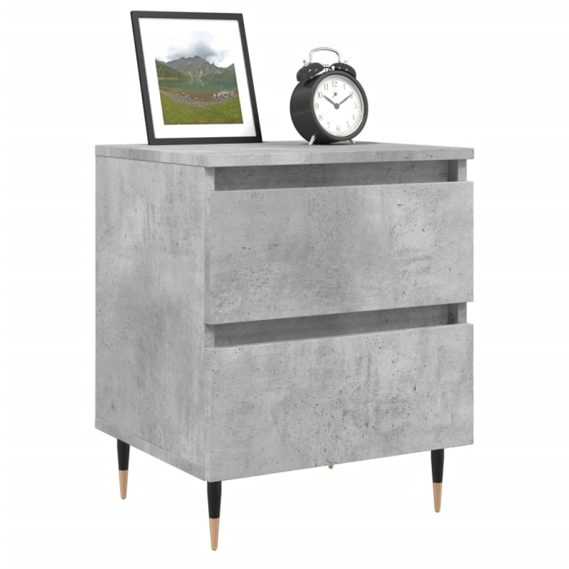 Nachttisch Betongrau 40x35x50 cm Holzwerkstoff