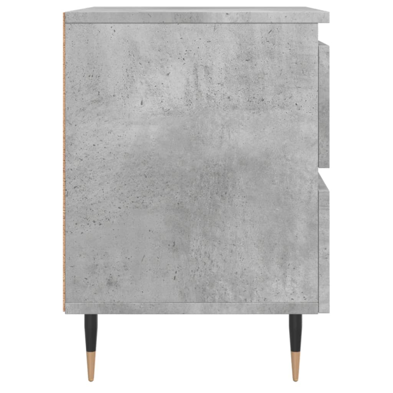 Nachttisch Betongrau 40x35x50 cm Holzwerkstoff