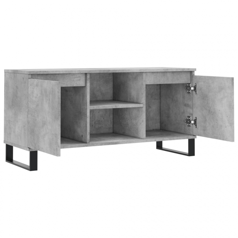 TV-Schrank Betongrau 104x35x50 cm Holzwerkstoff