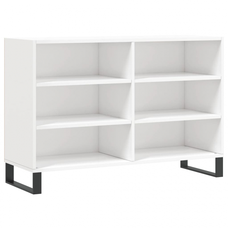 Sideboard Hochglanz-Weiß 103,5x35x70 cm Holzwerkstoff