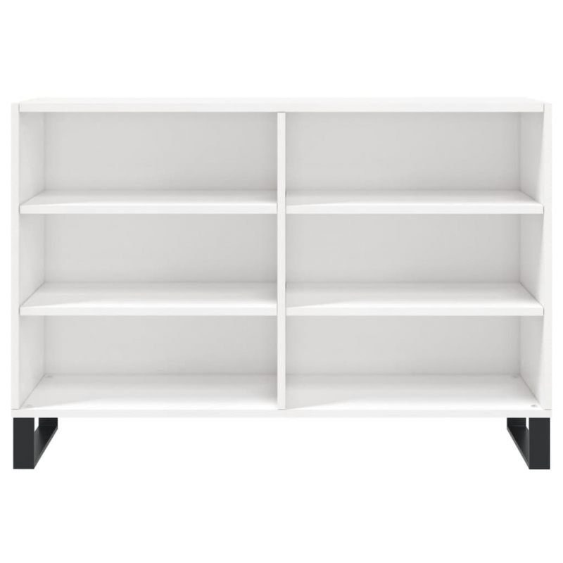 Sideboard Hochglanz-Weiß 103,5x35x70 cm Holzwerkstoff