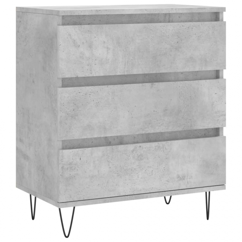 Sideboard Betongrau 60x35x70 cm Holzwerkstoff