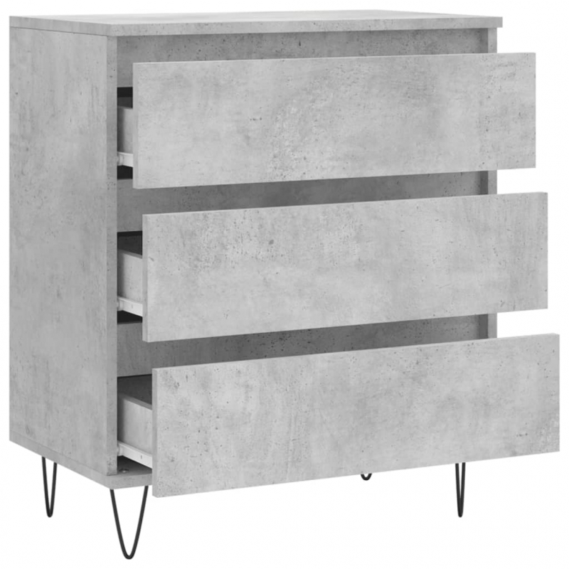 Sideboard Betongrau 60x35x70 cm Holzwerkstoff
