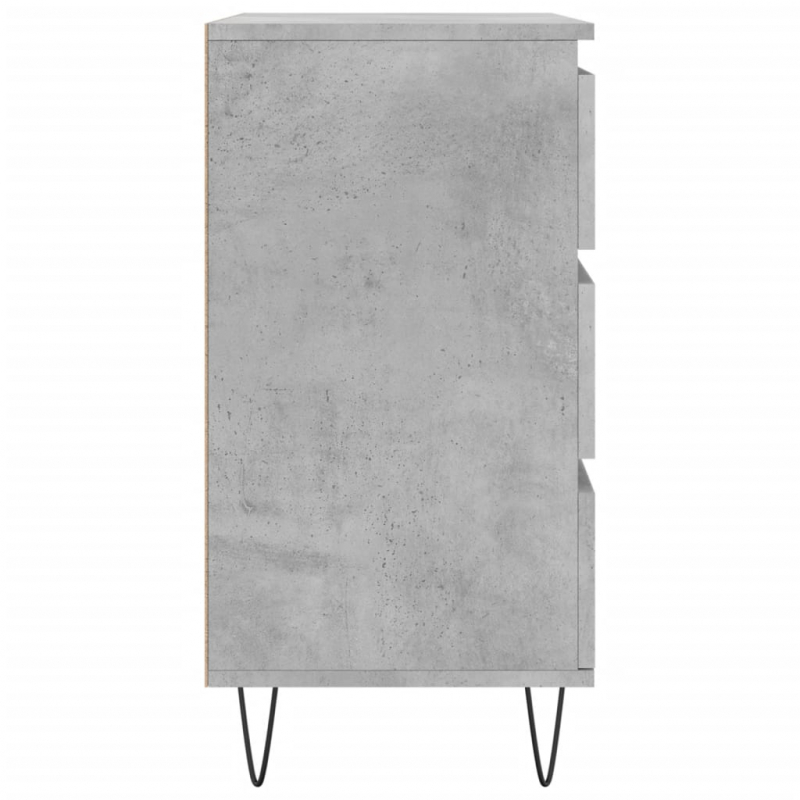 Sideboard Betongrau 60x35x70 cm Holzwerkstoff
