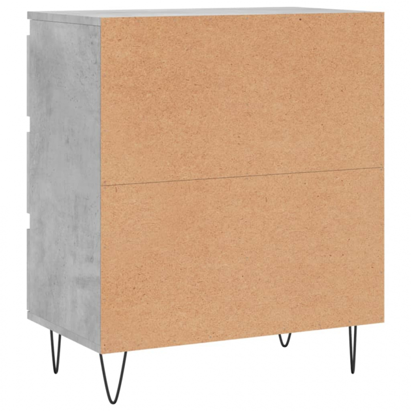 Sideboard Betongrau 60x35x70 cm Holzwerkstoff