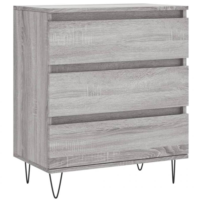 Sideboard Grau Sonoma 60x35x70 cm Holzwerkstoff