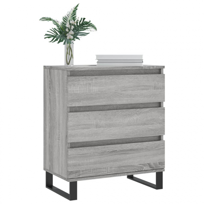 Sideboard Grau Sonoma 60x35x70 cm Holzwerkstoff