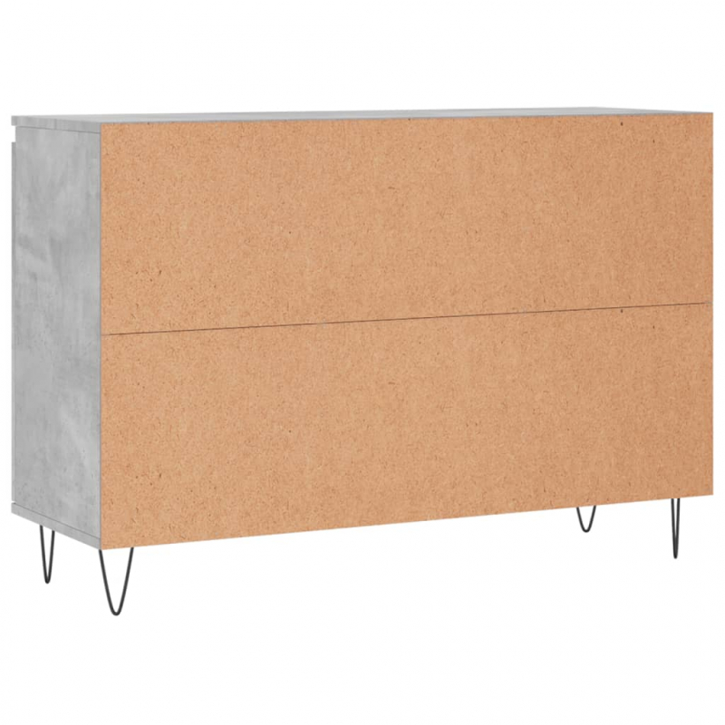 Sideboard Betongrau 104x35x70 cm Holzwerkstoff