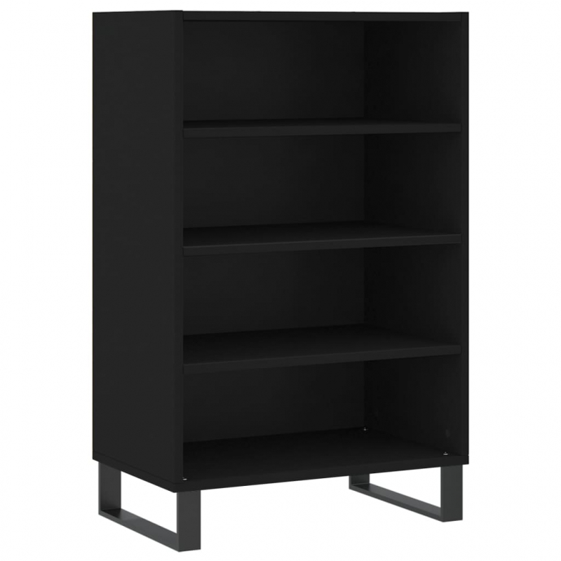 Highboard Schwarz 57x35x90 cm Holzwerkstoff