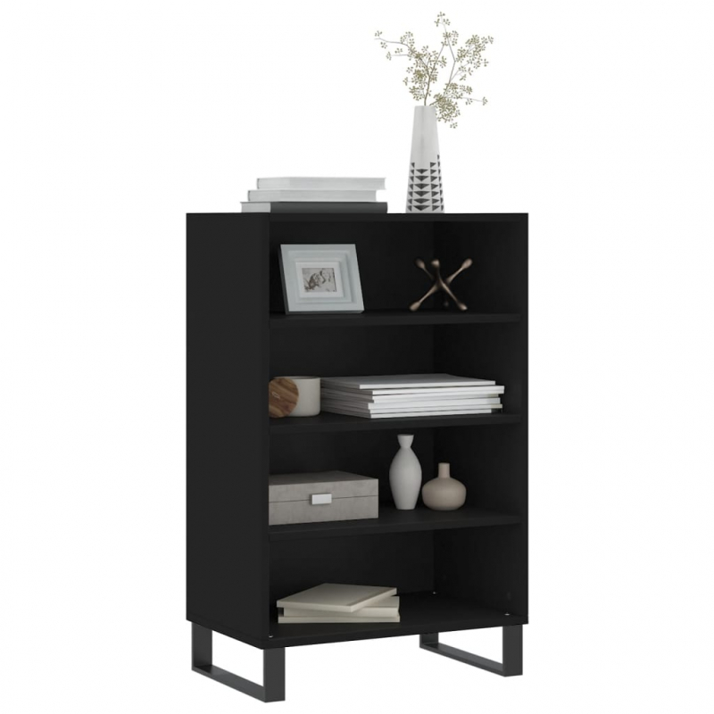 Highboard Schwarz 57x35x90 cm Holzwerkstoff