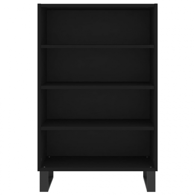 Highboard Schwarz 57x35x90 cm Holzwerkstoff