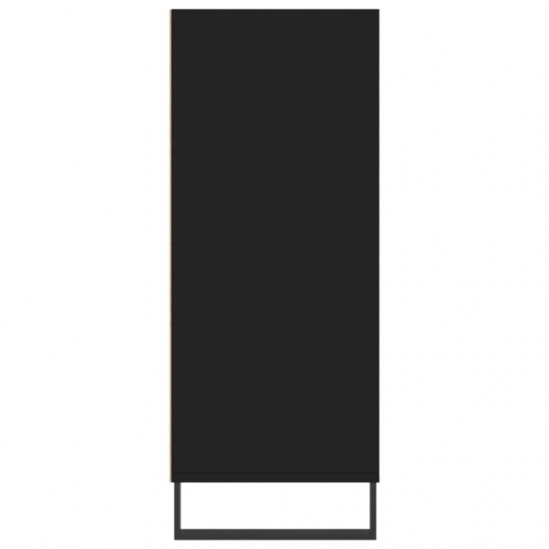Highboard Schwarz 57x35x90 cm Holzwerkstoff