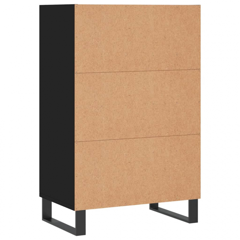 Highboard Schwarz 57x35x90 cm Holzwerkstoff