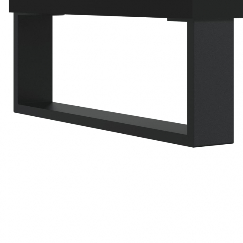 Highboard Schwarz 57x35x90 cm Holzwerkstoff