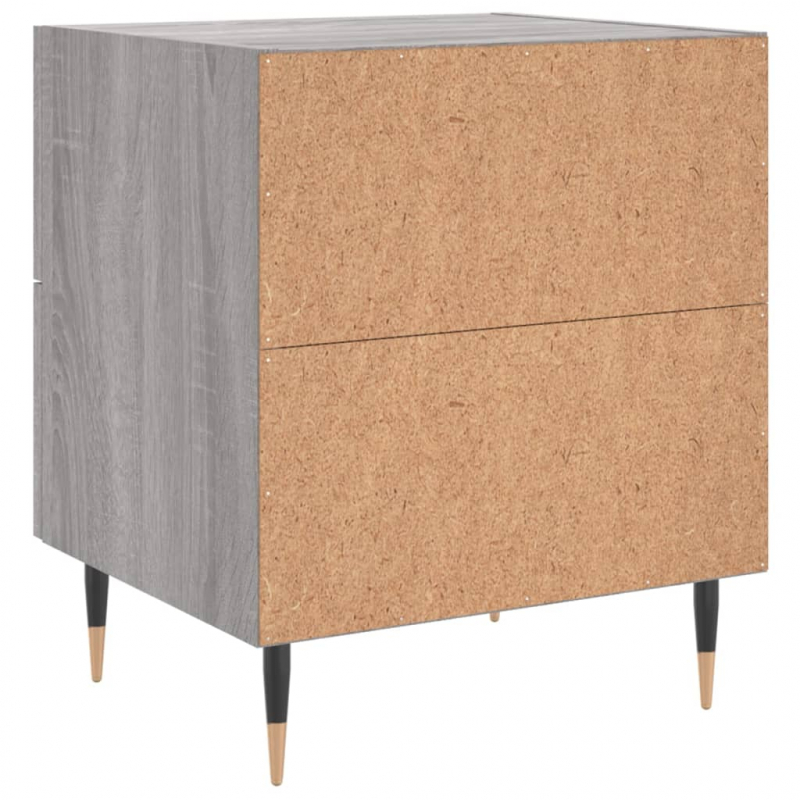 Nachttisch Grau Sonoma 40x35x47,5 cm Holzwerkstoff